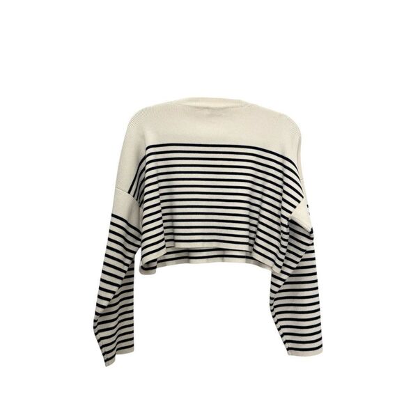 RARE! CELINE CROPPED SWEATER in Blue stripes - Picture 7 of 10
